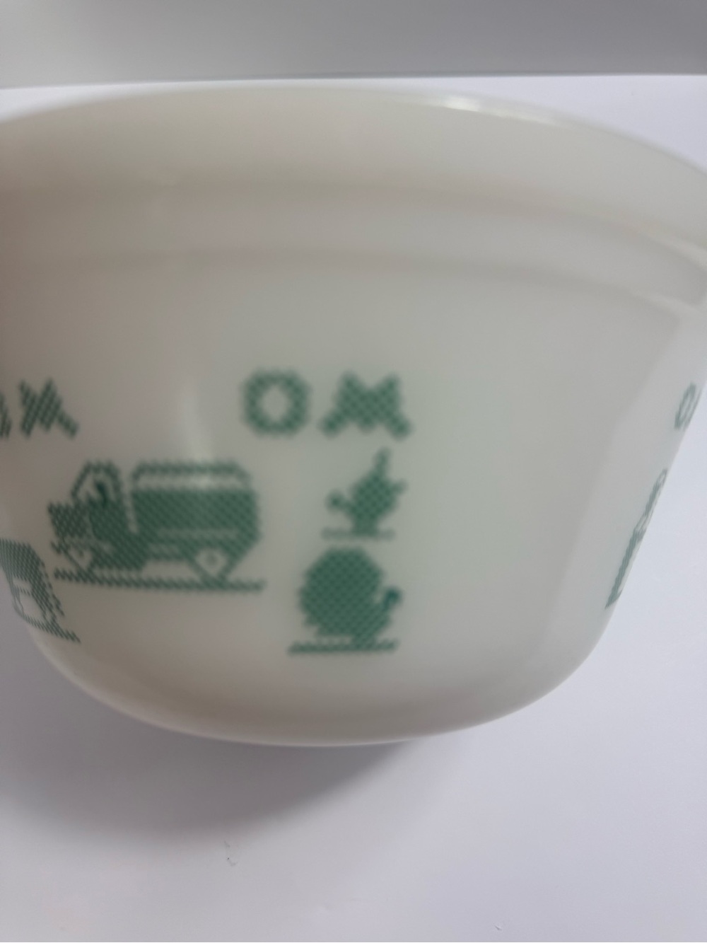 Vintage Rare 1950's  Federal Glass O&M Elevator w/Farm Scenes 7" - Picture 5 of 8